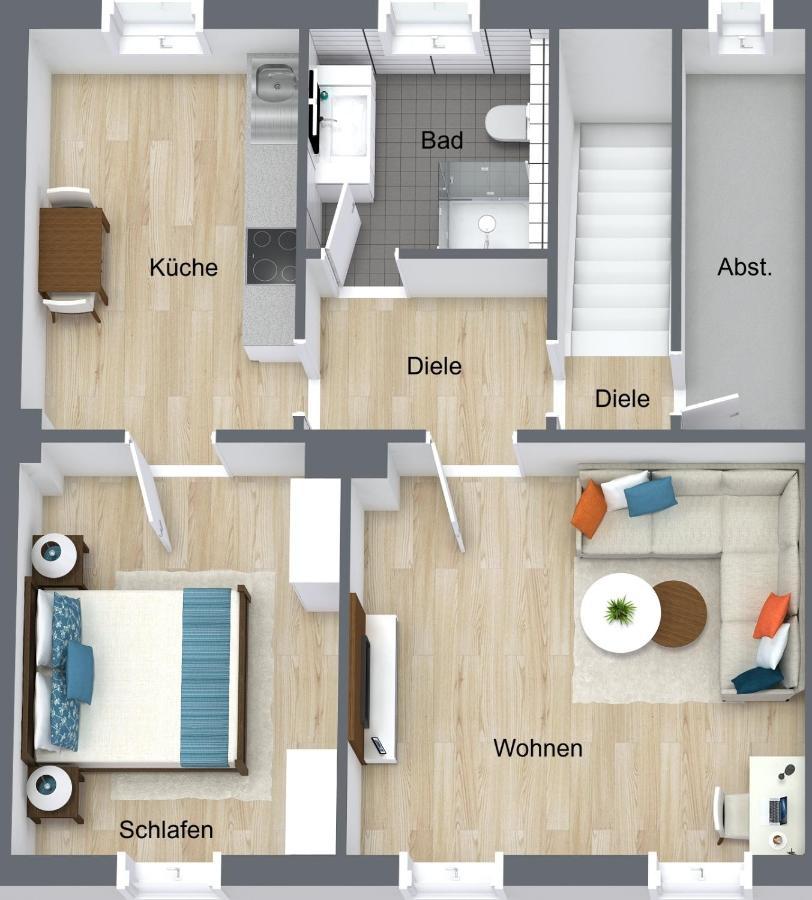 Feddersen Living Moderne Ferienwohnungen - Gemuetlich - Netflix - Voll Ausgestattet - Waschmaschine - Zentral Gelegen Брунсбюттель Экстерьер фото